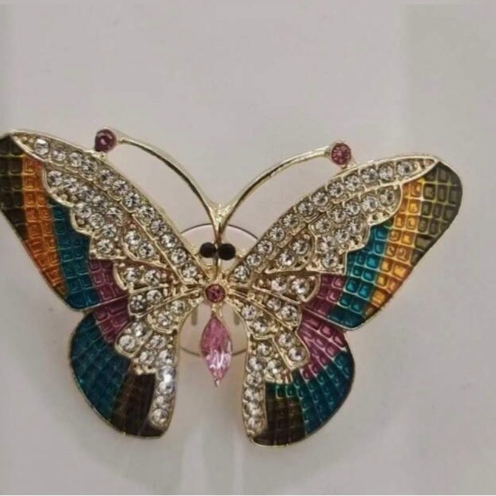 Colorful Butterfly Brooch - Picture 2 of 5